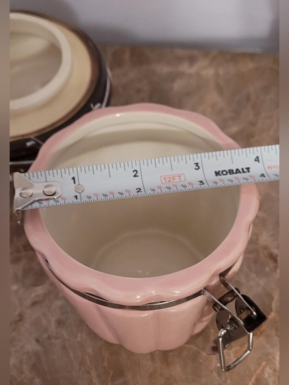Vintage "Boston Warehouse" Ceramic Cupcake Canister Hinge Jar - Picture 15 of 15